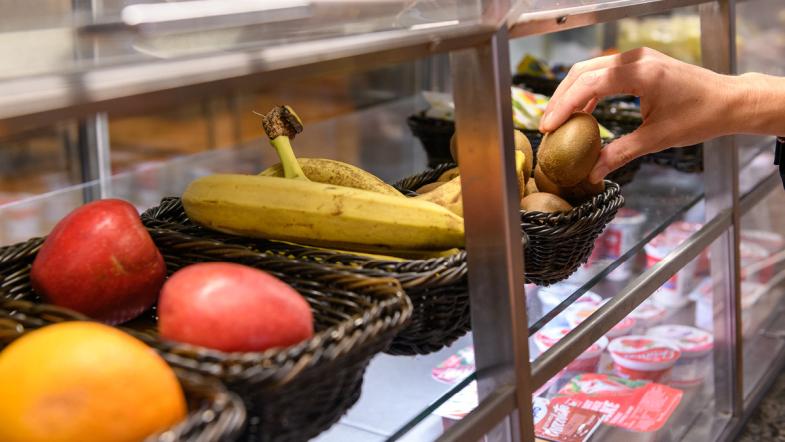 Körbe mit Obst