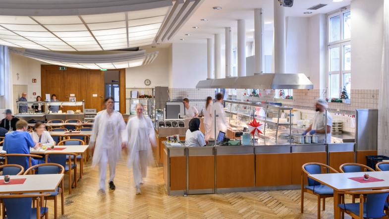 Blick in die Kantine